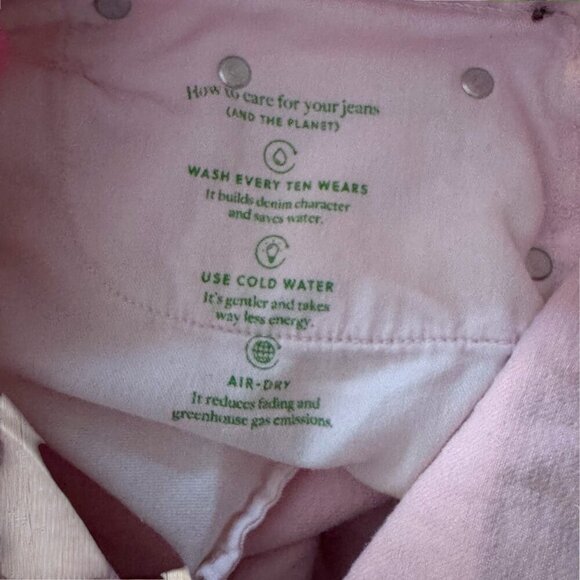 J CREW Mid Rise Slouchy Straight Light Pink Denim Preppy Jeans Women's 8 - Picture 7 of 9